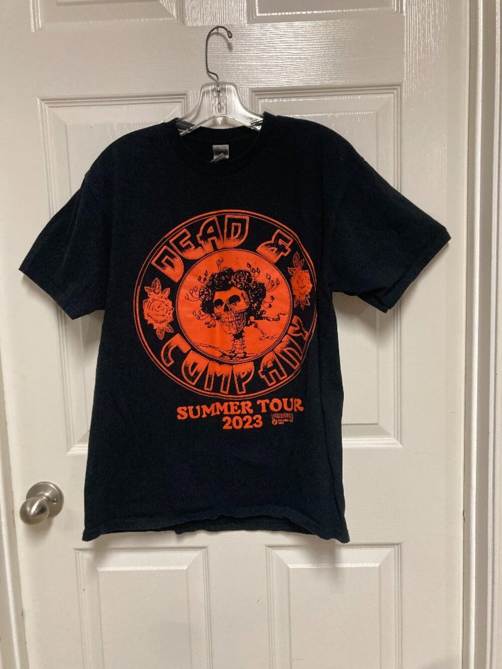 Gildan Hammer Dead & Company Summer Tour 2023 Black T-Shirt size Large Men's